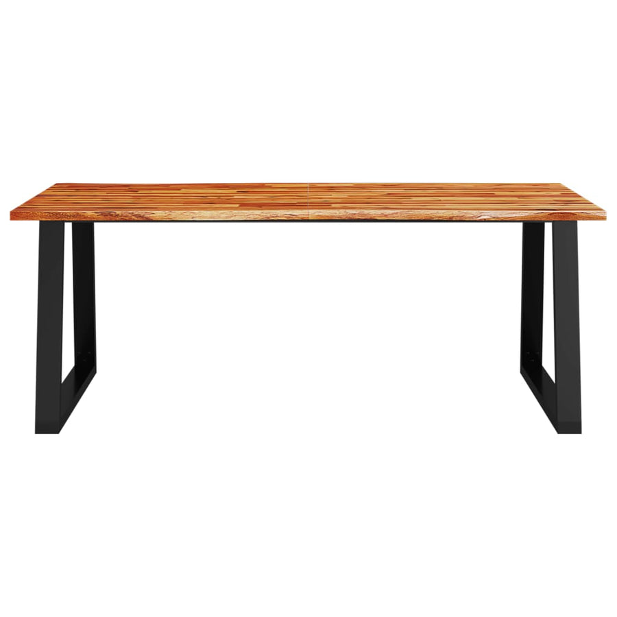 Eettafel Met Natuurlijke Rand Massief Acaciahout 200 x 90 x 75 cm