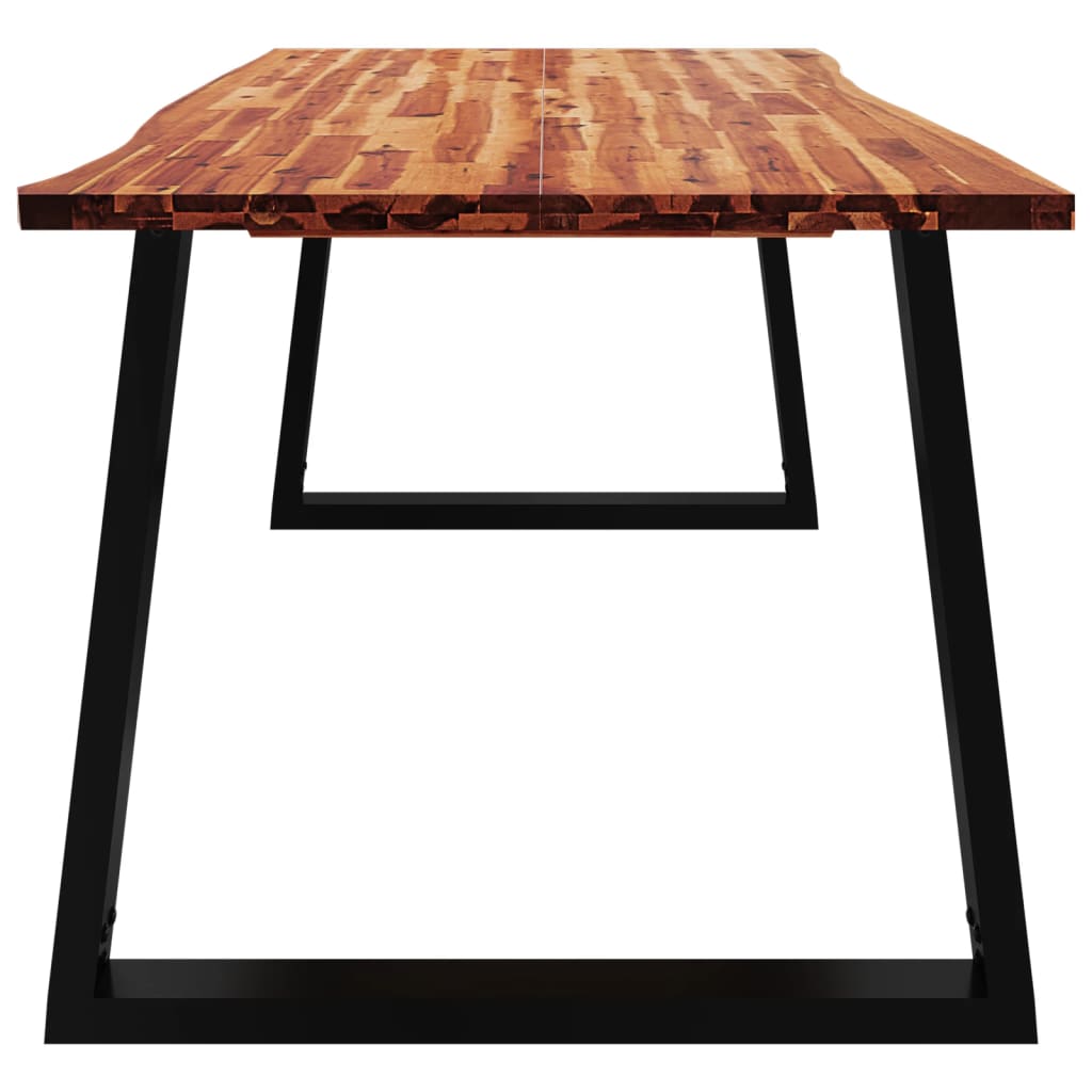 Eettafel Met Natuurlijke Rand Massief Acaciahout 200 x 90 x 75 cm