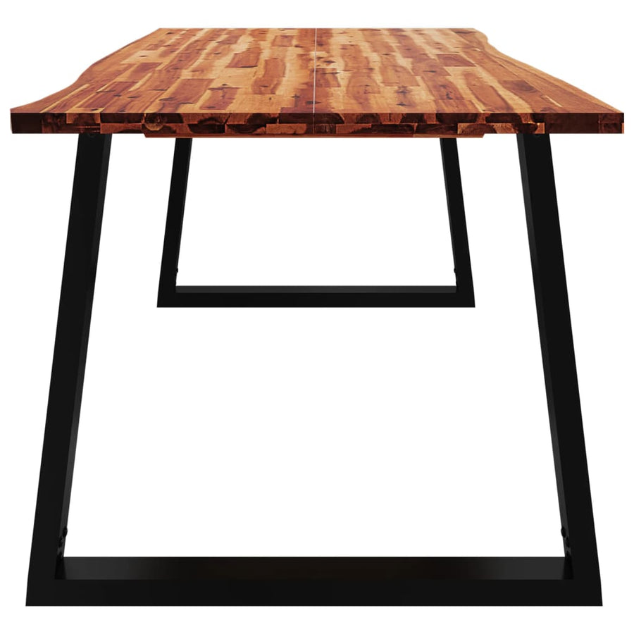 Eettafel Met Natuurlijke Rand Massief Acaciahout 200 x 90 x 75 cm