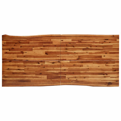 Eettafel Met Natuurlijke Rand Massief Acaciahout 200 x 90 x 75 cm