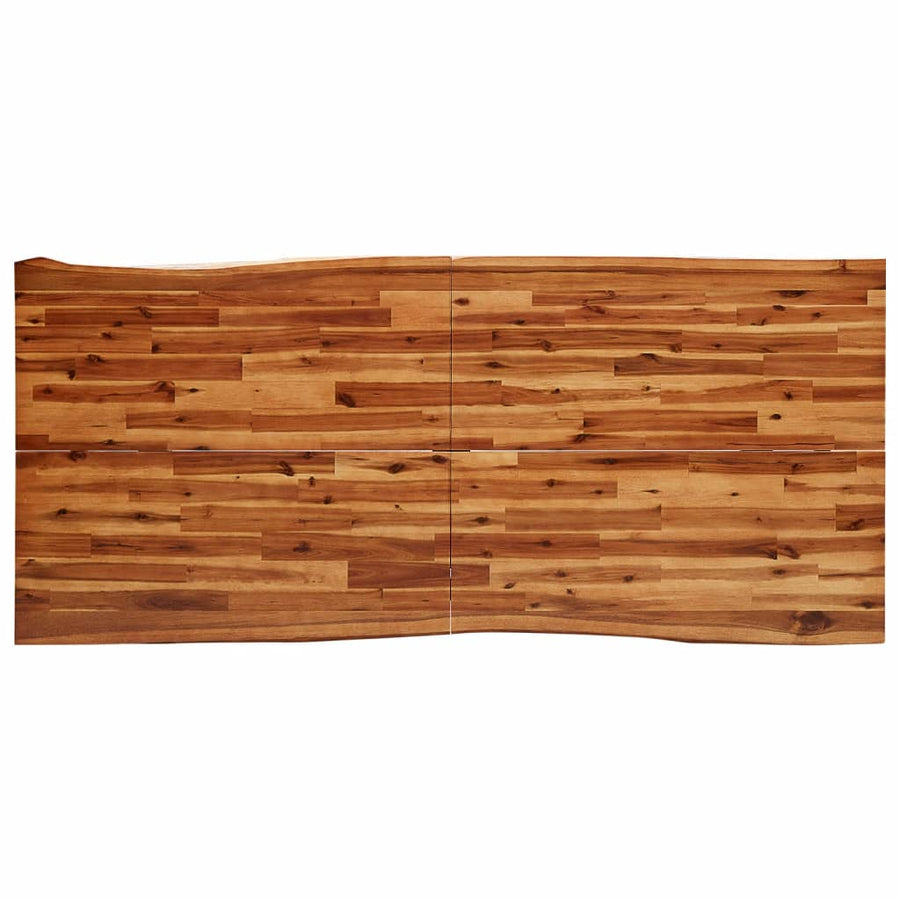 Eettafel Met Natuurlijke Rand Massief Acaciahout 200 x 90 x 75 cm