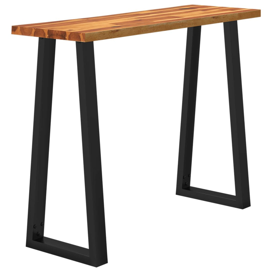 Wandtafel Met Natuurlijke Rand 110X35X80 Cm Massief Acaciahout 110 x 35 x 80 cm