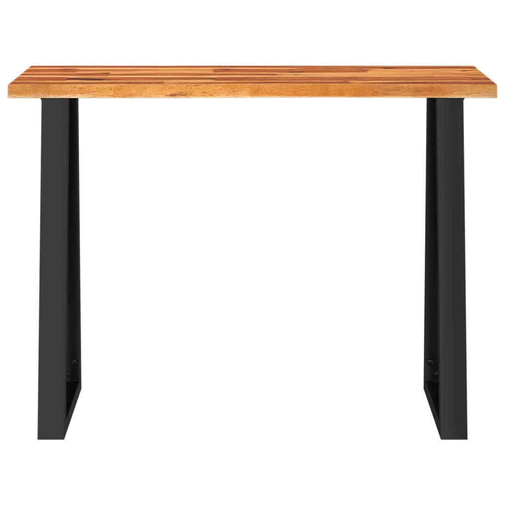 Wandtafel Met Natuurlijke Rand 110X35X80 Cm Massief Acaciahout 110 x 35 x 80 cm