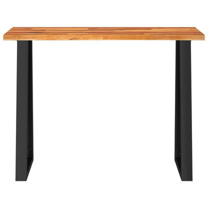 Wandtafel Met Natuurlijke Rand 110X35X80 Cm Massief Acaciahout 110 x 35 x 80 cm