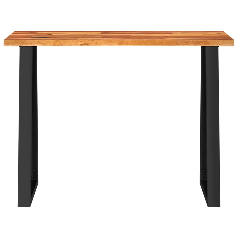 Wandtafel Met Natuurlijke Rand 110X35X80 Cm Massief Acaciahout 110 x 35 x 80 cm