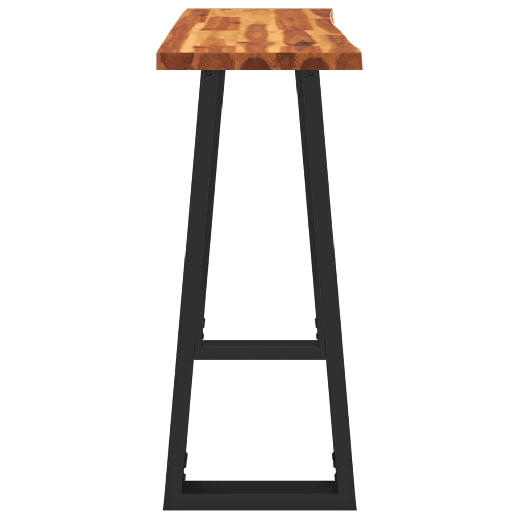 Wandtafel Met Natuurlijke Rand 110X35X80 Cm Massief Acaciahout 110 x 35 x 80 cm