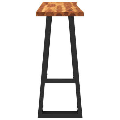 Wandtafel Met Natuurlijke Rand 110X35X80 Cm Massief Acaciahout 110 x 35 x 80 cm