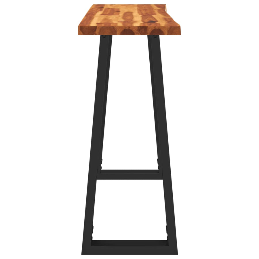 Wandtafel Met Natuurlijke Rand 110X35X80 Cm Massief Acaciahout 110 x 35 x 80 cm