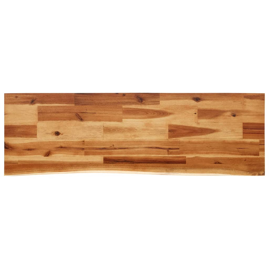 Wandtafel Met Natuurlijke Rand 110X35X80 Cm Massief Acaciahout 110 x 35 x 80 cm