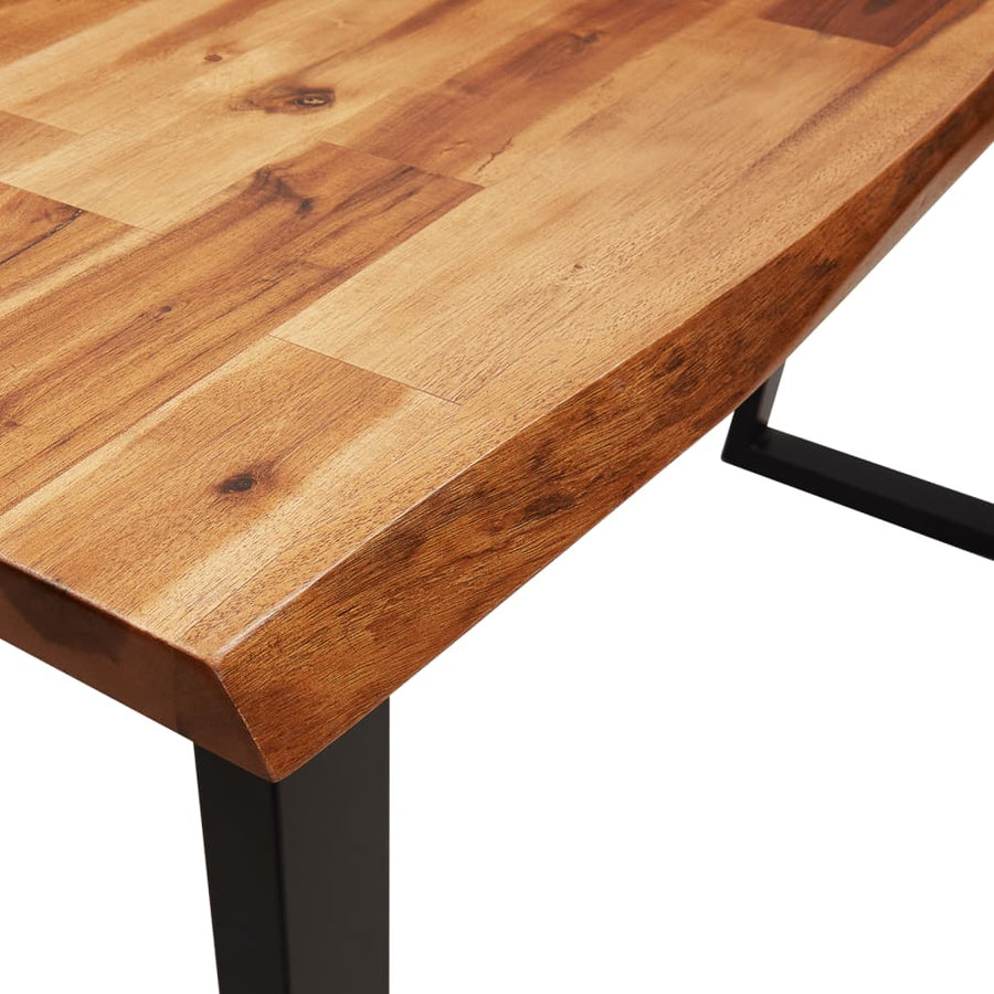 Wandtafel Met Natuurlijke Rand 110X35X80 Cm Massief Acaciahout 110 x 35 x 80 cm