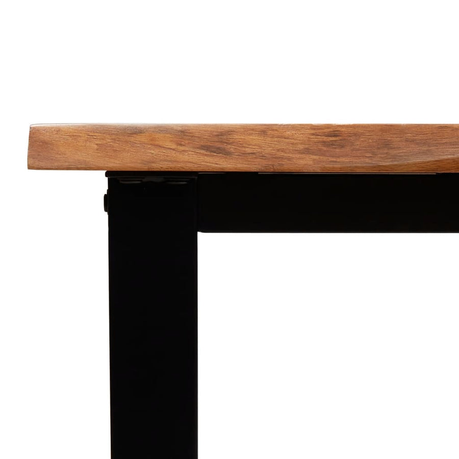 Wandtafel Met Natuurlijke Rand 110X35X80 Cm Massief Acaciahout 110 x 35 x 80 cm