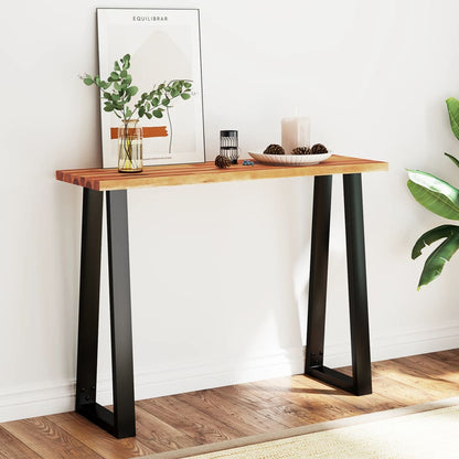 Wandtafel Met Natuurlijke Rand 110X35X80 Cm Massief Acaciahout 110 x 35 x 80 cm