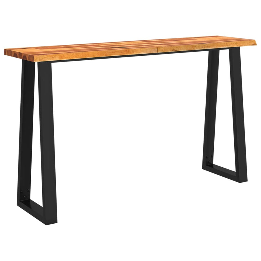 Wandtafel Met Natuurlijke Rand 140X40X80 Cm Massief Acaciahout 140 x 40 x 80 cm