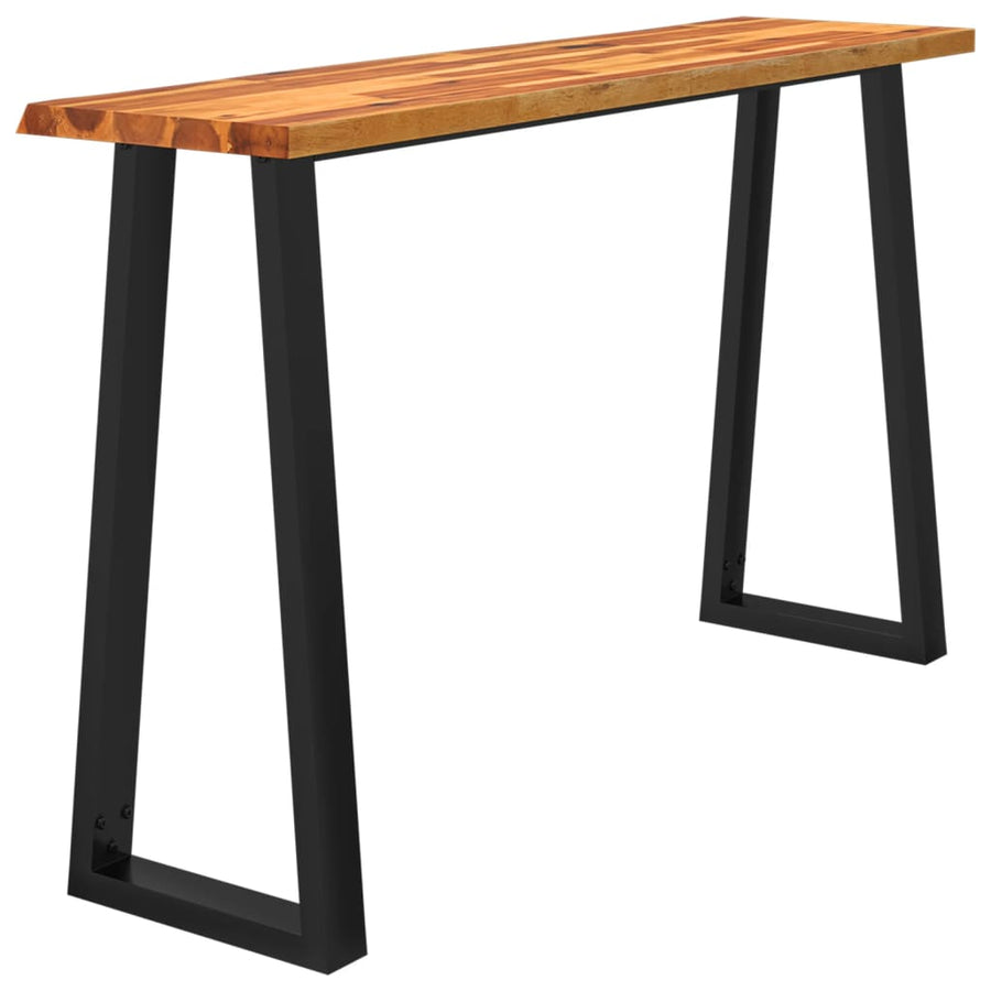 Wandtafel Met Natuurlijke Rand 140X40X80 Cm Massief Acaciahout 140 x 40 x 80 cm