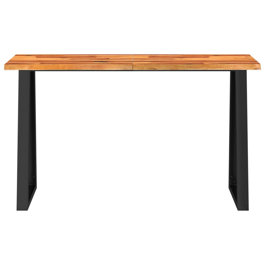 Wandtafel Met Natuurlijke Rand 140X40X80 Cm Massief Acaciahout 140 x 40 x 80 cm