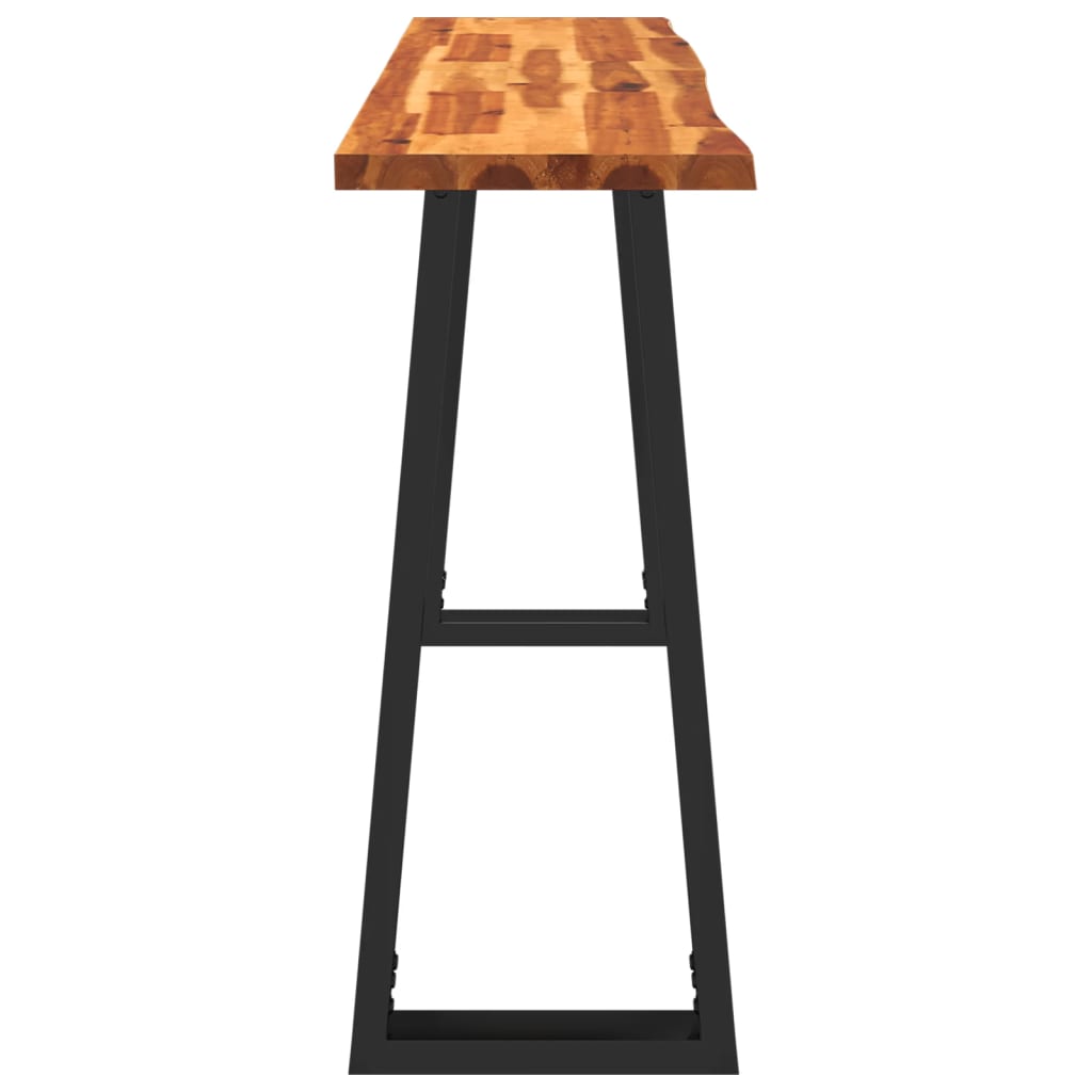 Wandtafel Met Natuurlijke Rand 140X40X80 Cm Massief Acaciahout 140 x 40 x 80 cm