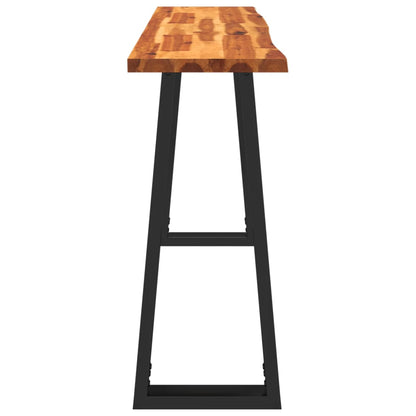 Wandtafel Met Natuurlijke Rand 140X40X80 Cm Massief Acaciahout 140 x 40 x 80 cm