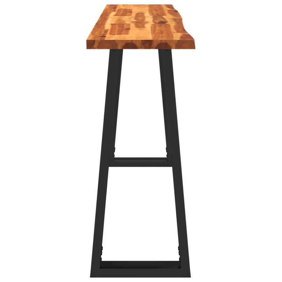 Wandtafel Met Natuurlijke Rand 140X40X80 Cm Massief Acaciahout 140 x 40 x 80 cm