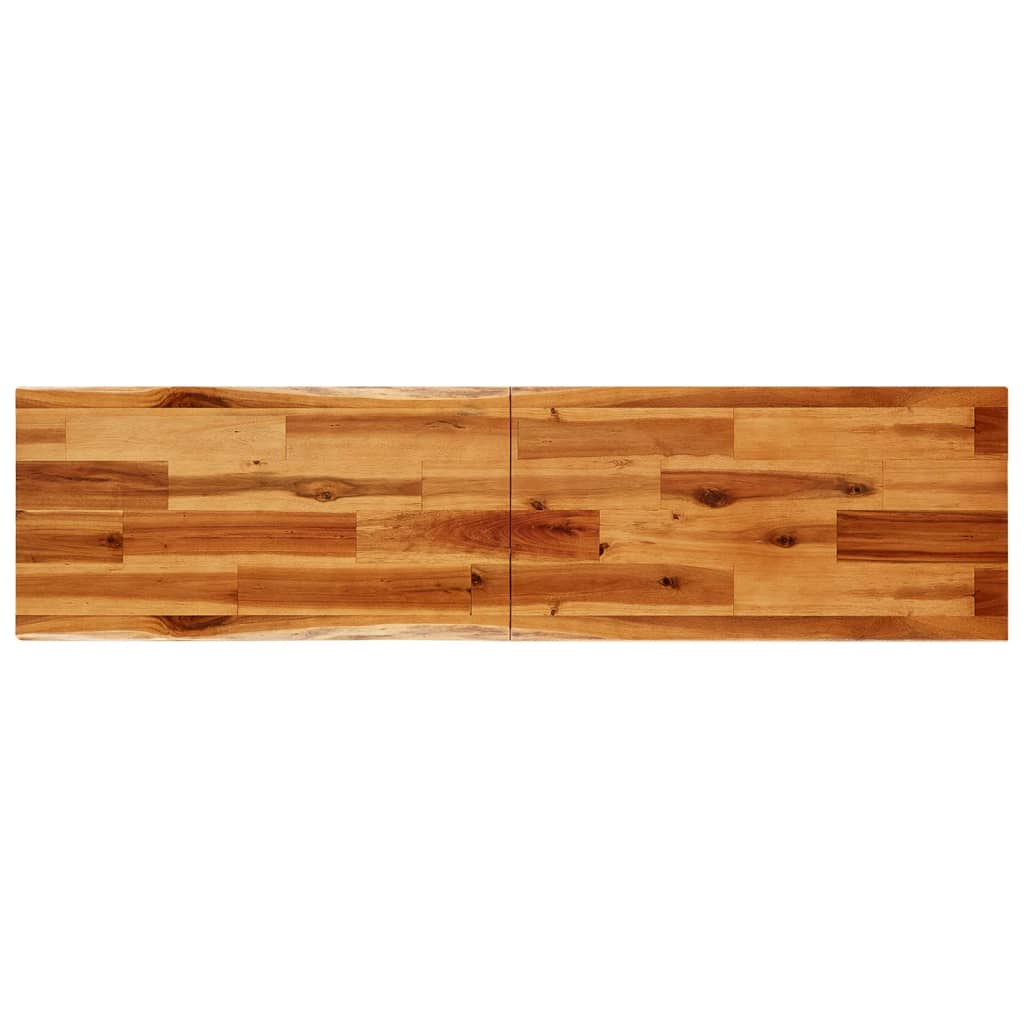 Wandtafel Met Natuurlijke Rand 140X40X80 Cm Massief Acaciahout 140 x 40 x 80 cm