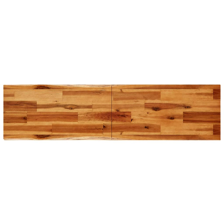 Wandtafel Met Natuurlijke Rand 140X40X80 Cm Massief Acaciahout 140 x 40 x 80 cm