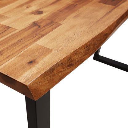 Wandtafel Met Natuurlijke Rand 140X40X80 Cm Massief Acaciahout 140 x 40 x 80 cm