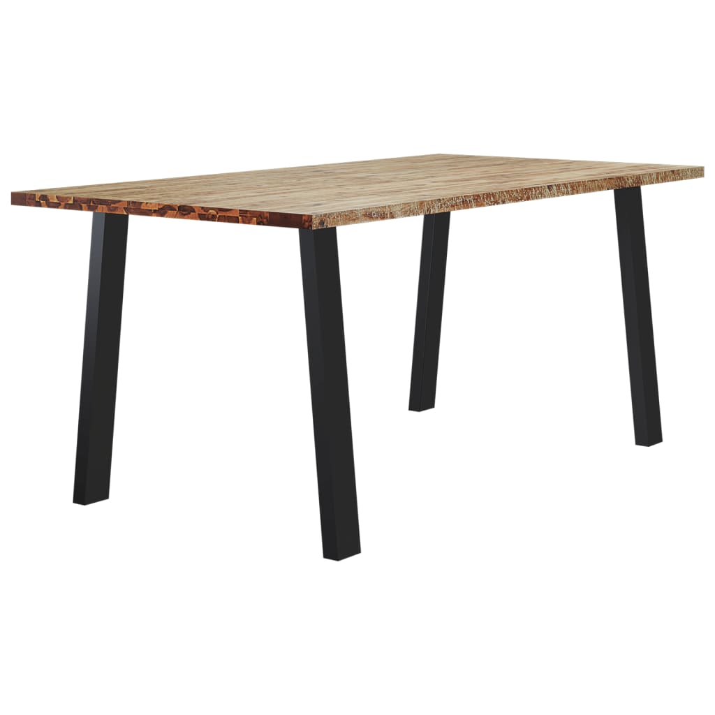 Eettafel 150X90X75 Cm Massief Acaciahout 150 x 90 x 75 cm