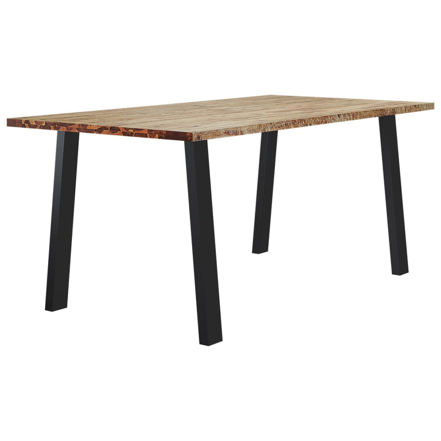 Eettafel 150X90X75 Cm Massief Acaciahout 150 x 90 x 75 cm