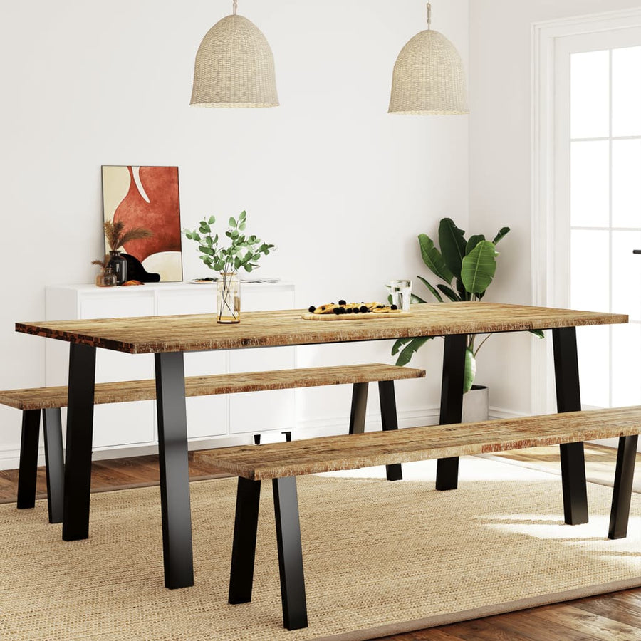 Eettafel Massief Acaciahout 200 x 90 x 75 cm