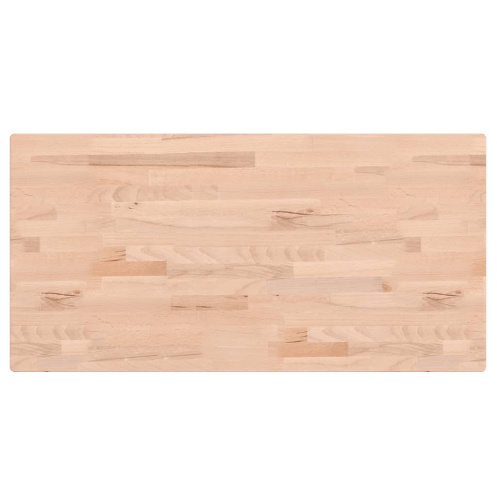 Tafelblad Rechthoekig 80X40X,5 Cm Massief Beukenhout 80 x 40 x 1.5 cm Naturel