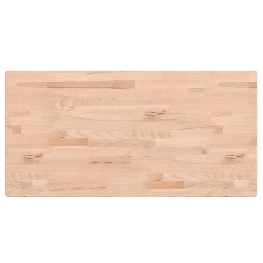 Tafelblad Rechthoekig 80X40X,5 Cm Massief Beukenhout 80 x 40 x 1.5 cm Naturel