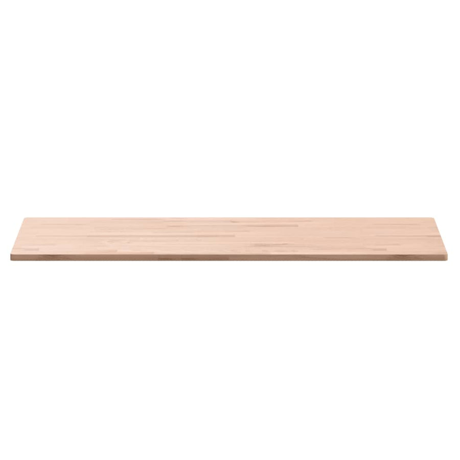 Tafelblad Rechthoekig 00X50X,5 Cm Massief Beukenhout 100 x 50 x 1.5 cm Naturel