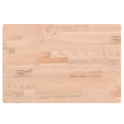 Tafelblad rechthoekig 60x40x1,5 cm massief beukenhout