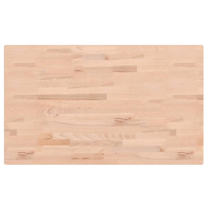 Tafelblad Rechthoekig 00X60X,5 Cm Massief Beukenhout 100 x 60 x 1.5 cm Naturel