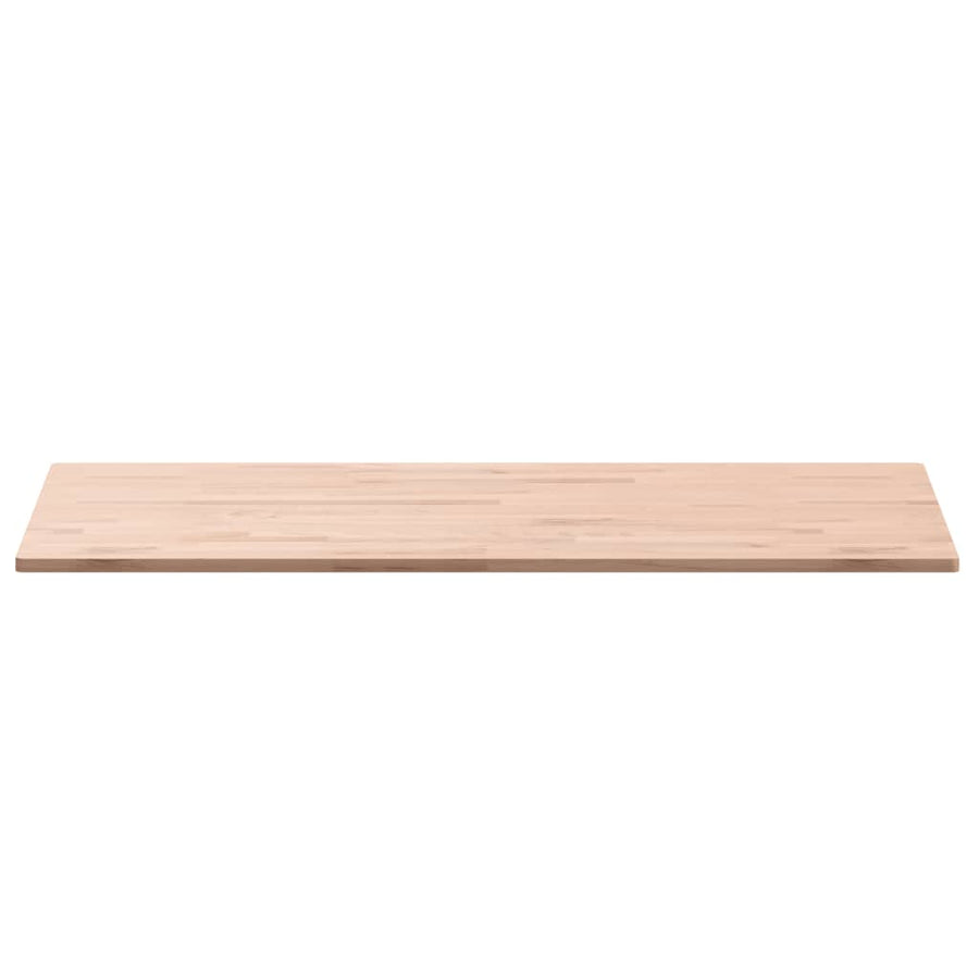 Tafelblad Rechthoekig 00X60X,5 Cm Massief Beukenhout 100 x 60 x 1.5 cm Naturel