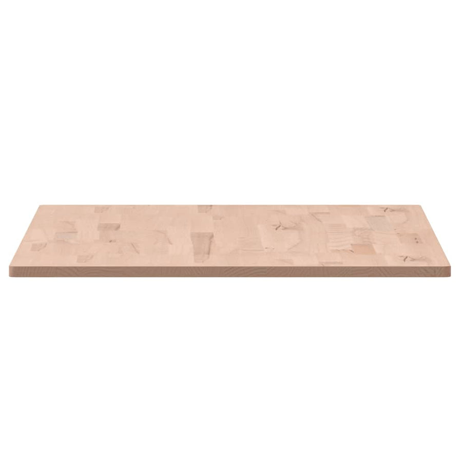 Tafelblad Rechthoekig 00X60X,5 Cm Massief Beukenhout 100 x 60 x 1.5 cm Naturel