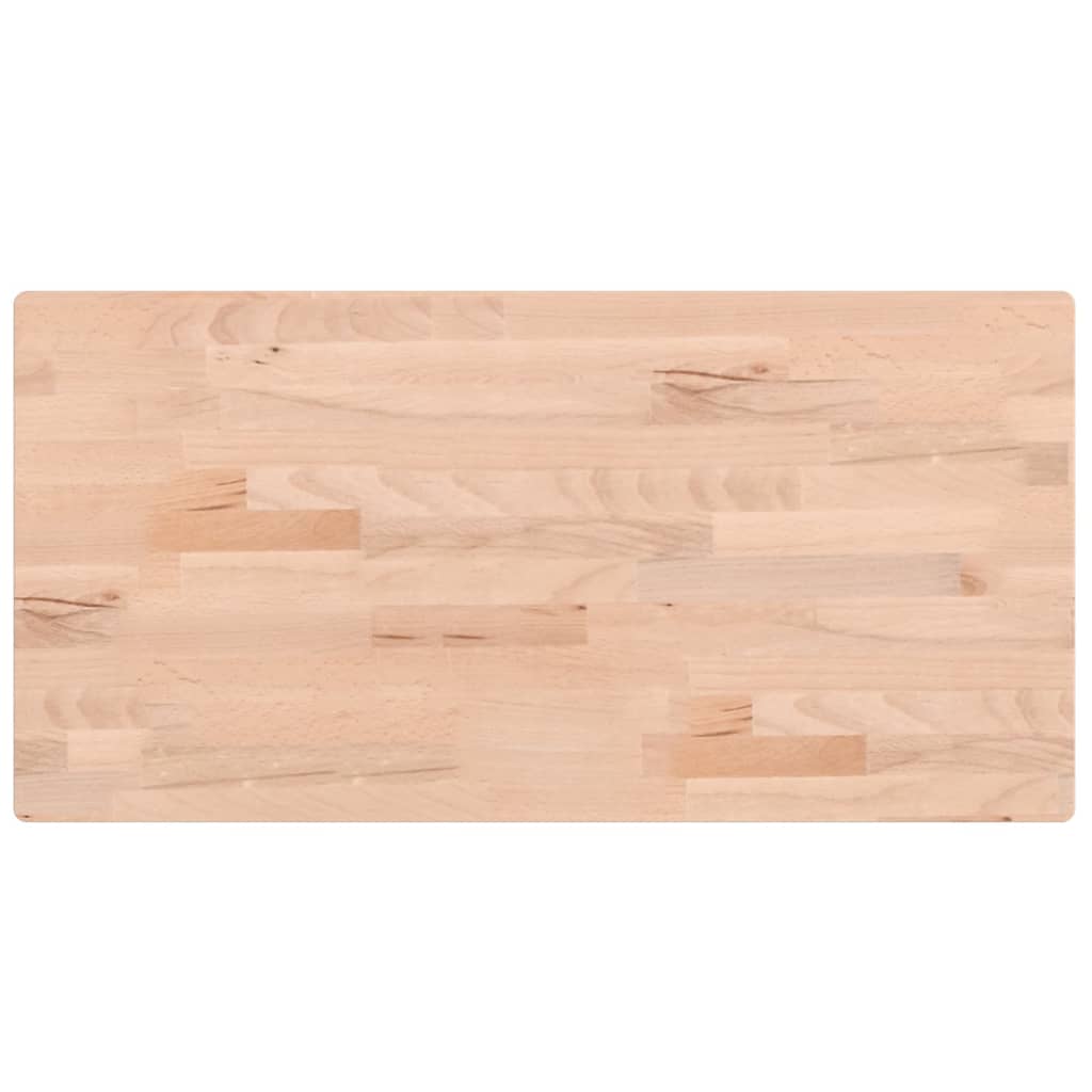 Tafelblad Rechthoekig 80X40X2,5 Cm Massief Beukenhout 80 x 40 x 2.5 cm Naturel