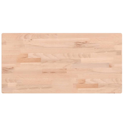 Tafelblad Rechthoekig 80X40X2,5 Cm Massief Beukenhout 80 x 40 x 2.5 cm Naturel