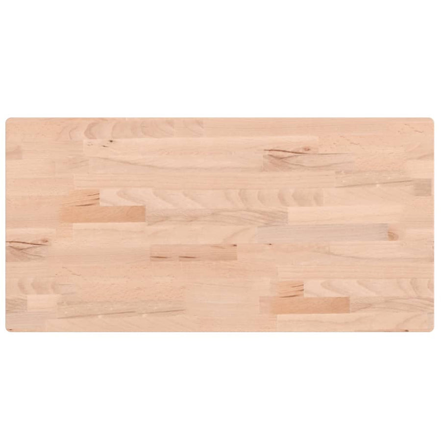 Tafelblad Rechthoekig 80X40X2,5 Cm Massief Beukenhout 80 x 40 x 2.5 cm Naturel
