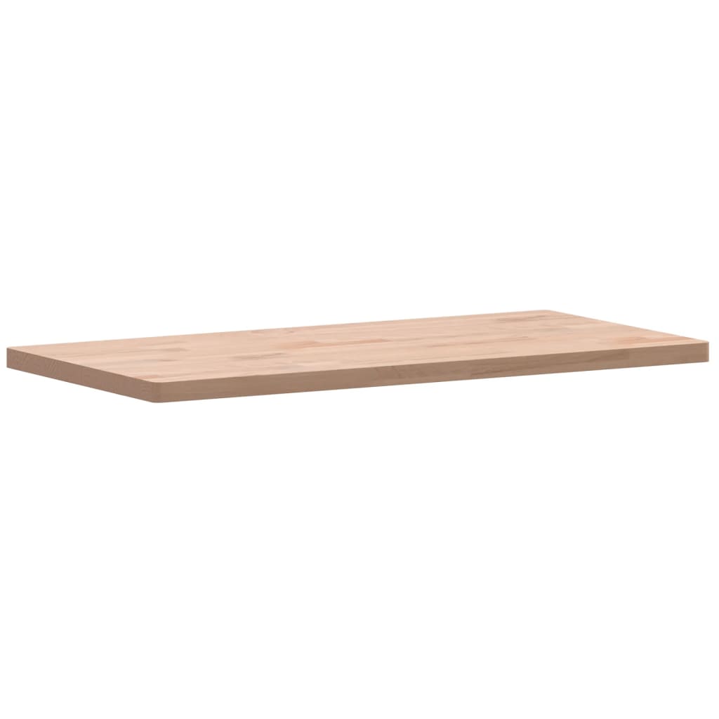 Tafelblad Rechthoekig 80X40X2,5 Cm Massief Beukenhout 80 x 40 x 2.5 cm Naturel
