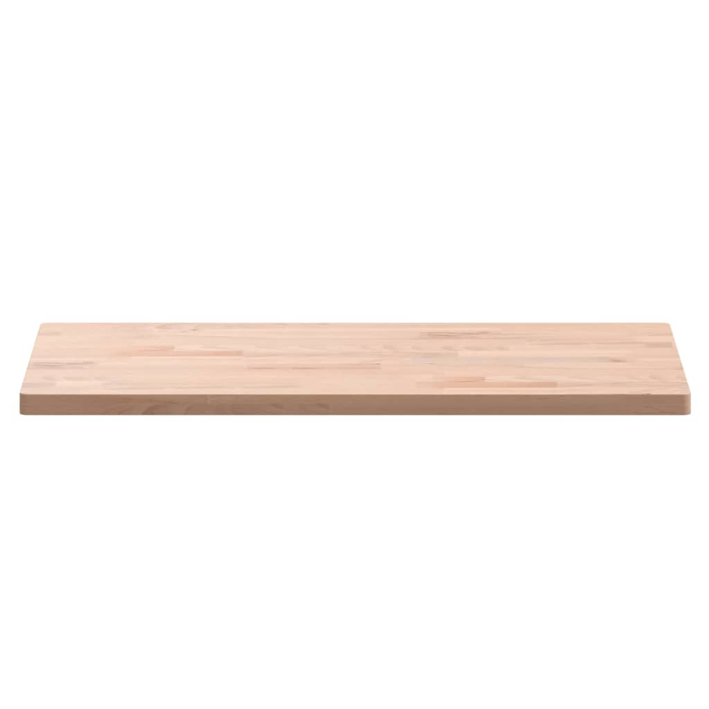 Tafelblad Rechthoekig 80X40X2,5 Cm Massief Beukenhout 80 x 40 x 2.5 cm Naturel