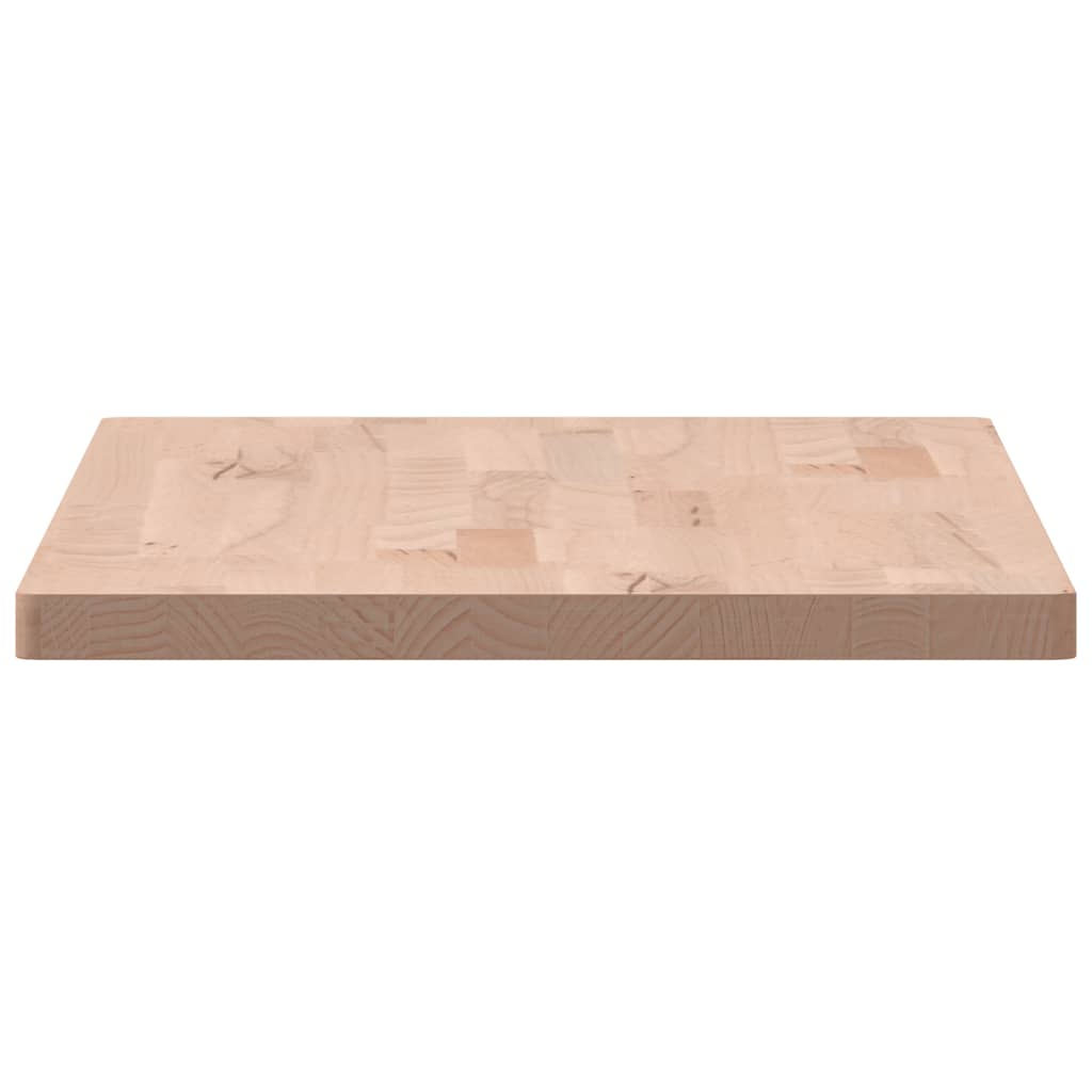 Tafelblad Rechthoekig 80X40X2,5 Cm Massief Beukenhout 80 x 40 x 2.5 cm Naturel
