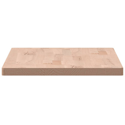 Tafelblad Rechthoekig 80X40X2,5 Cm Massief Beukenhout 80 x 40 x 2.5 cm Naturel