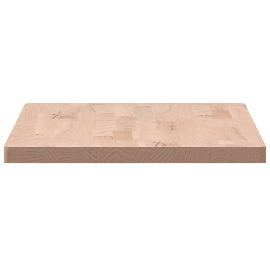 Tafelblad Rechthoekig 80X40X2,5 Cm Massief Beukenhout 80 x 40 x 2.5 cm Naturel