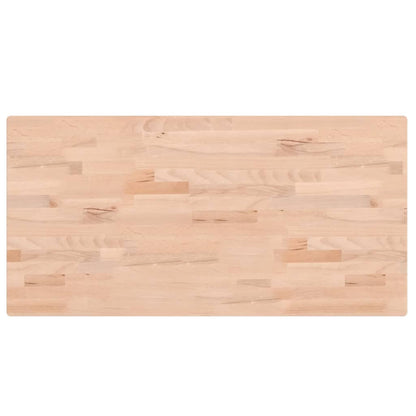 Tafelblad Rechthoekig 00X50X2,5 Cm Massief Beukenhout 100 x 50 x 2.5 cm Naturel