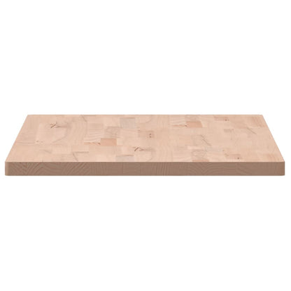 Tafelblad Rechthoekig 00X50X2,5 Cm Massief Beukenhout 100 x 50 x 2.5 cm Naturel