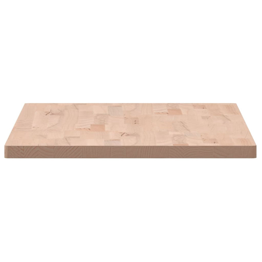 Tafelblad Rechthoekig 00X50X2,5 Cm Massief Beukenhout 100 x 50 x 2.5 cm Naturel