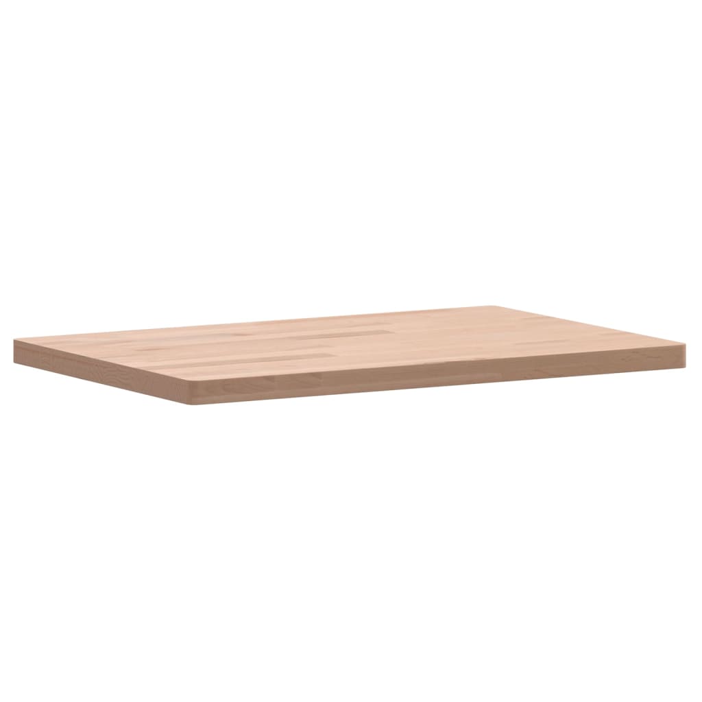 Tafelblad Rechthoekig 60X40X2,5 Cm Massief Beukenhout 60 x 40 x 2.5 cm Naturel