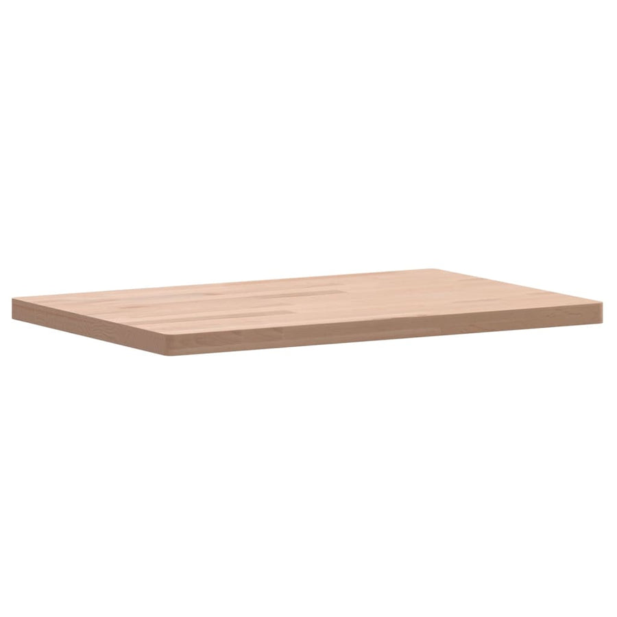 Tafelblad Rechthoekig 60X40X2,5 Cm Massief Beukenhout 60 x 40 x 2.5 cm Naturel