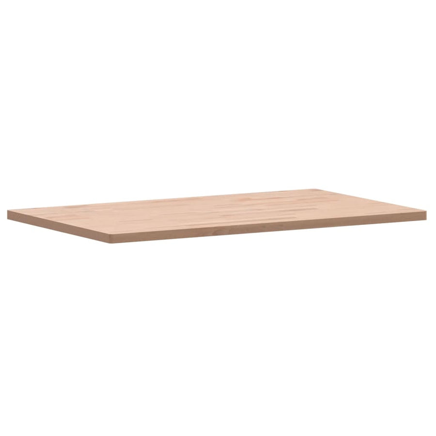 Tafelblad rechthoekig 100x60x2,5 cm massief beukenhout 100 x 60 x 2.5 cm Naturel