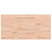 Tafelblad Rechthoekig Massief Beukenhout 100 x 50 x 4 cm Naturel